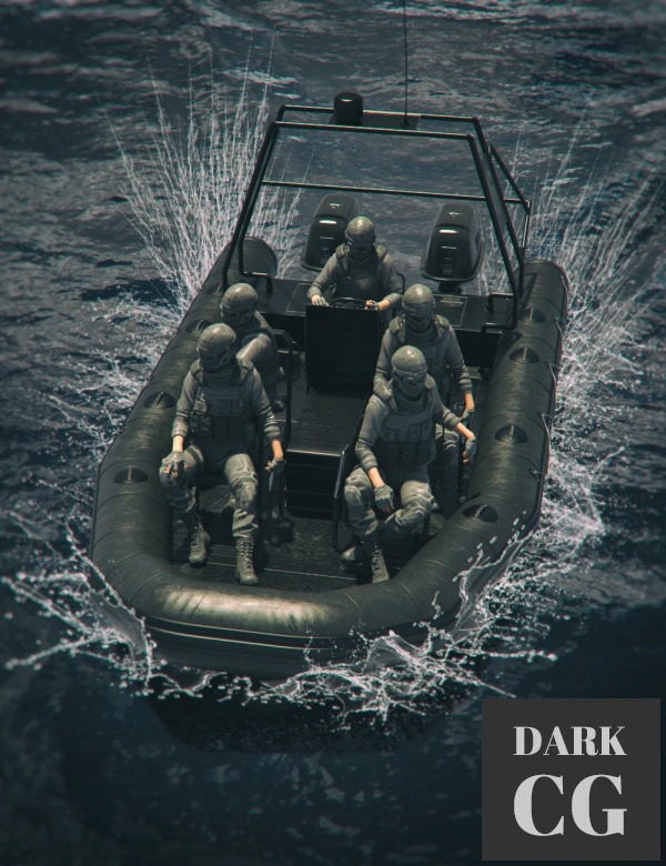 Daz3D, Poser: Commando Speed Boat
