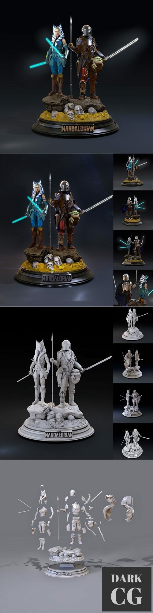 3D Model The Mandalorian 3 3D Print