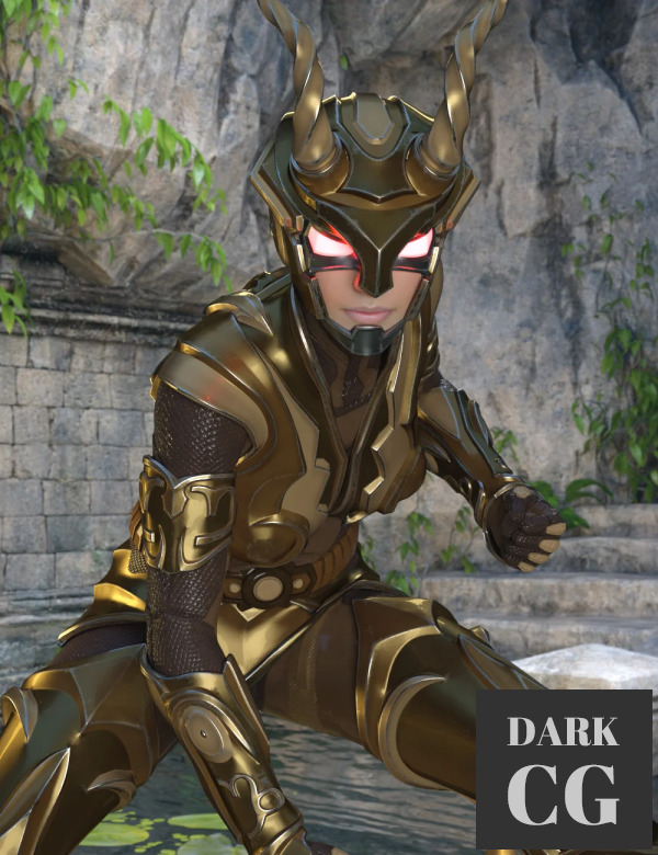 12 Constellation Warriors Series – Capricorn for Genesis 8 and 8.1 Female Daz3D, Poser: 12 Constellation Warriors Series – Capricorn for Genesis 8 and 8.1 Female