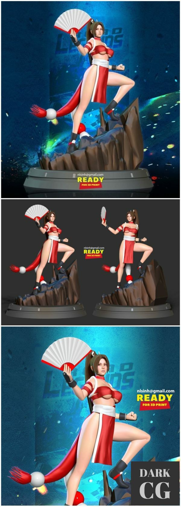 3D Model Mai Shiranui King of Fighters
