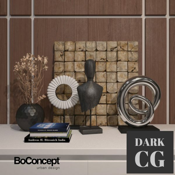 3D Model Decor set Boconcept 04