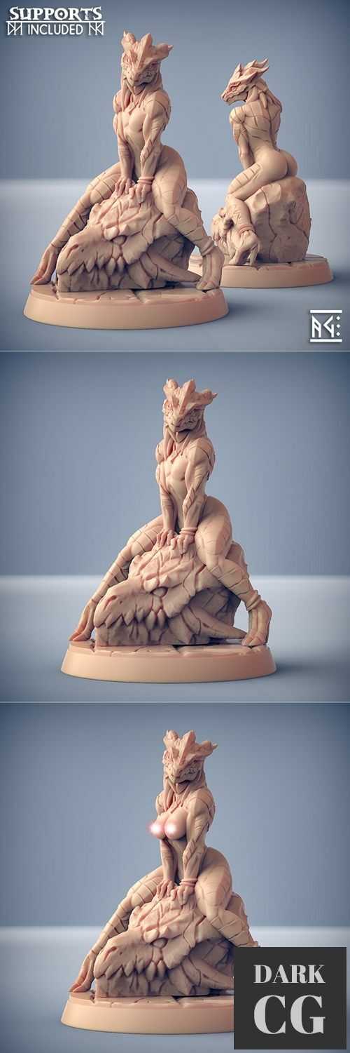 3D Model The Lusty Draconian Maid 3D Print