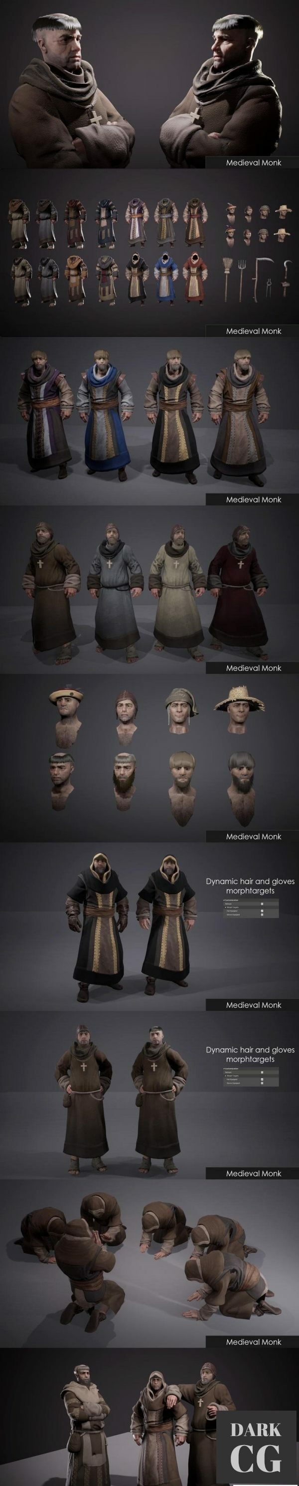 Unreal Engine Marketplace Medieval Monks