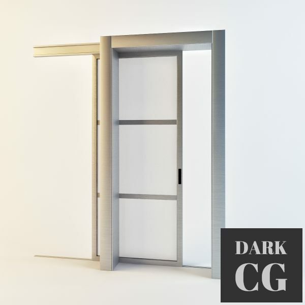 3D Model Sliding modern door