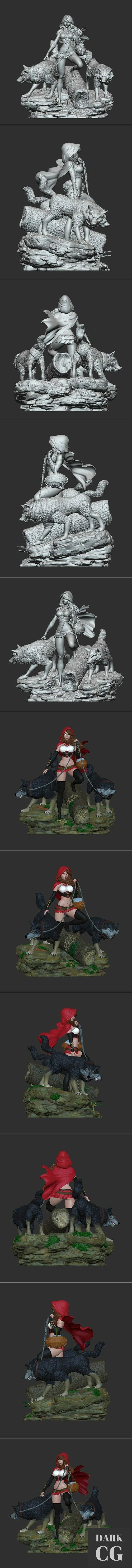 Chapeuzinho Vermelho Pose 2 – 3D Print