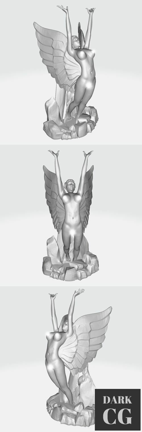 3D Model Fallen Angel 3D Print
