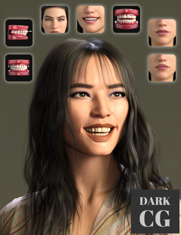 NG Build Your Own Smile for Genesis 8.1 Female Daz3D, Poser: NG Build Your Own Smile for Genesis 8.1 Female