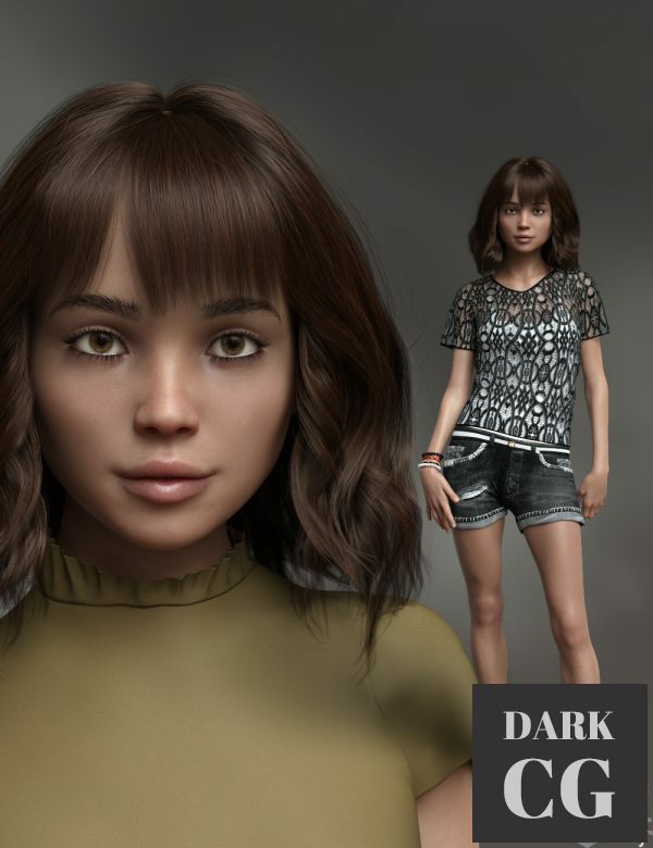Daz3D, Poser: Anagord Teens G8F Vol 7