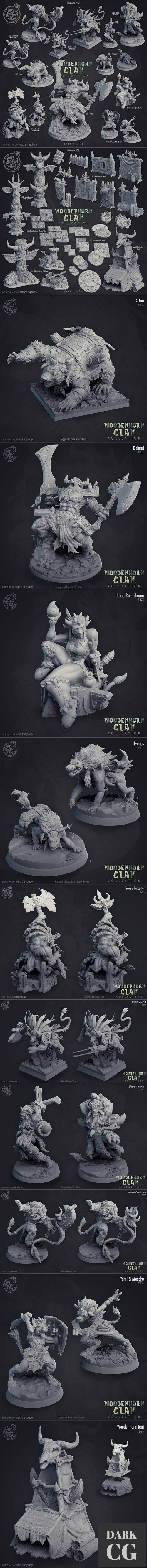 Cast N Play Woodenhorn Clan - Janvier 2021 – 3D Print