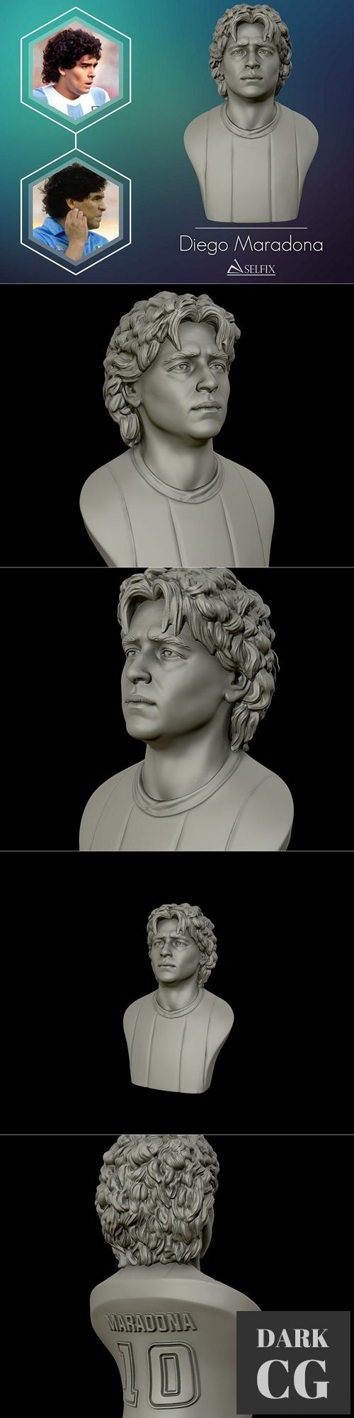 Diego Armando Maradona – 3D Print