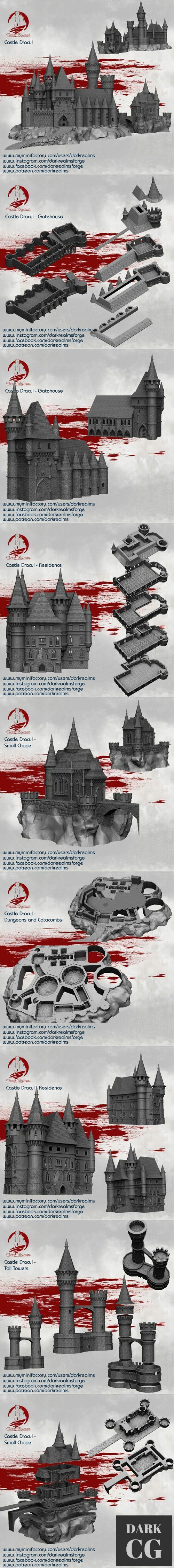 Dark Realms Castle Dracul – 3D Print
