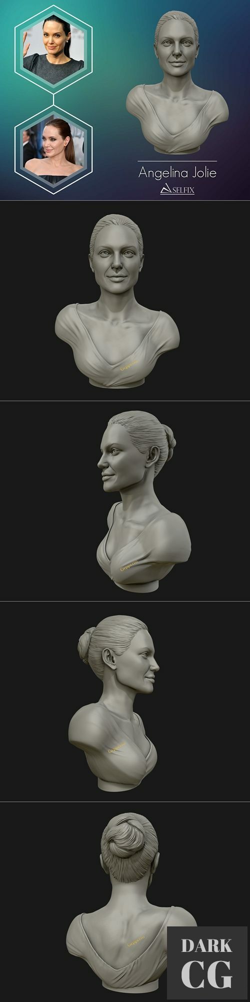 Angelina Jolie – 3D Print