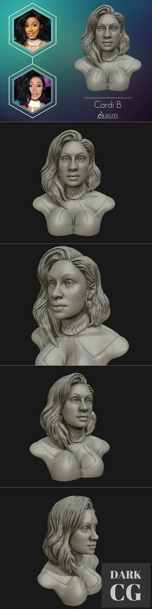 Cardi B Bust – 3D Print