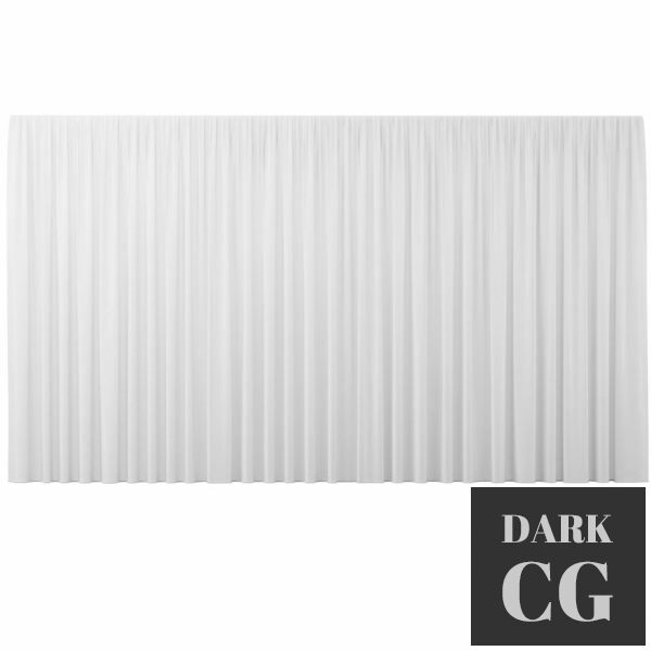 3D Model Frost 106 Transparent Curtain by Kvadrat
