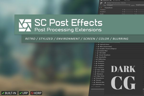 Unity Asset SC Post Effects Pack