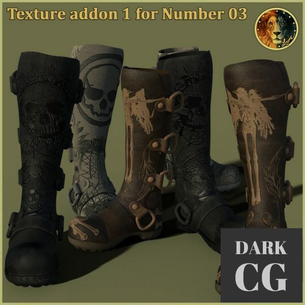 Daz3D, Poser: Texture addon 1 for Number 03