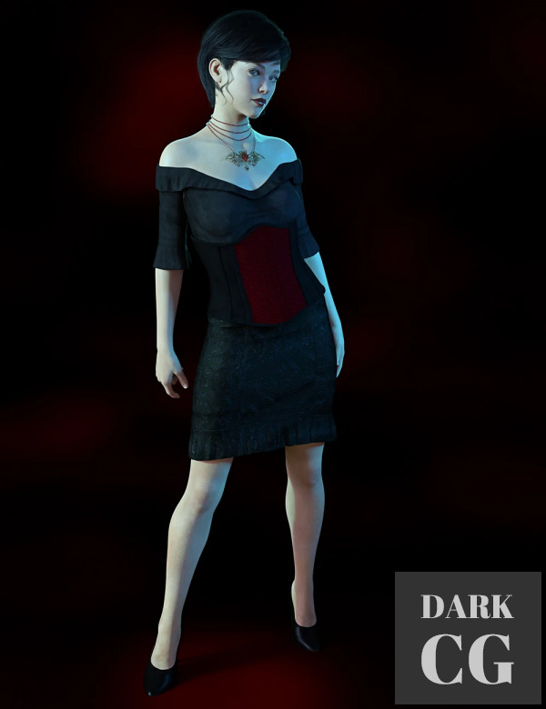 Daz3D, Poser: dForce Dark Shadows for Genesis 8 Females
