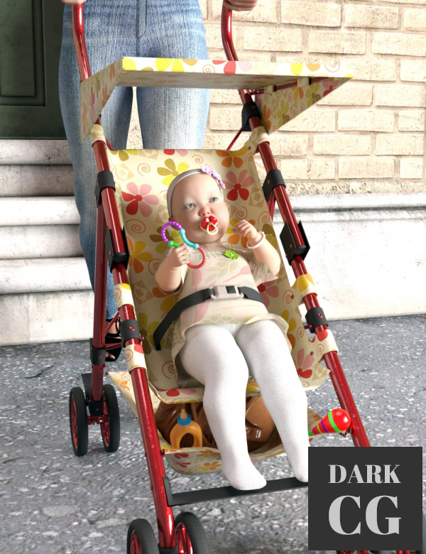 Daz3D, Poser: Little Angels Props and Poses for Genesis 8