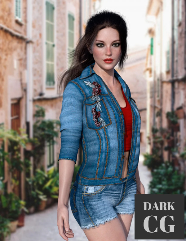 Daz3D, Poser: X-Fashion Bohemian Jacket Outfit for Genesis 8 Female(s)