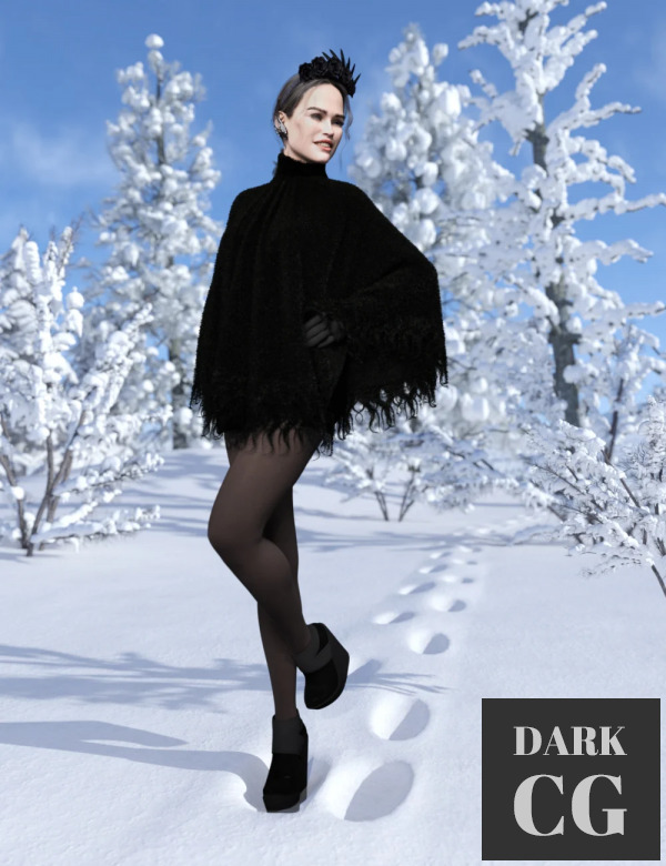 dForce Sexy Winter Outfit for Genesis 8 1 Female