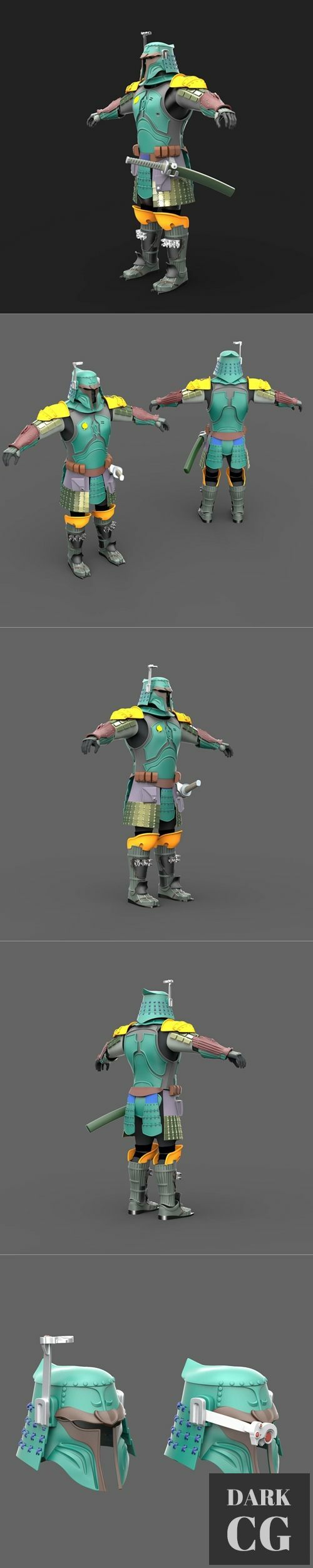 Boba Fett Samurai – 3D Print
