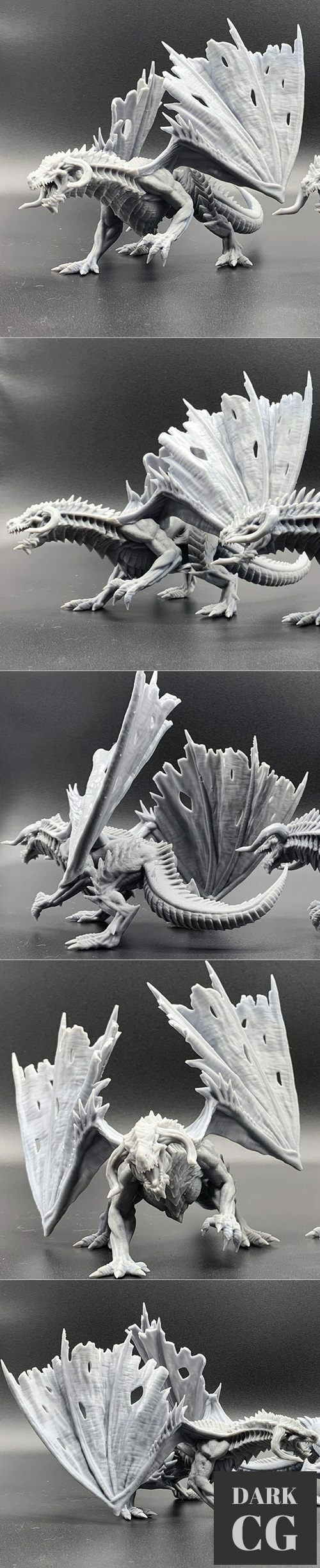 Mini Monster Mayhem - Black Dragon – 3D Print