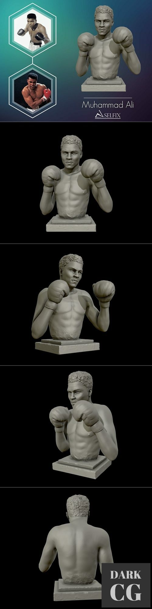 Muhammad Ali Busto – 3D Print