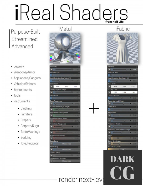 Daz3D, Poser: iReal Shaders