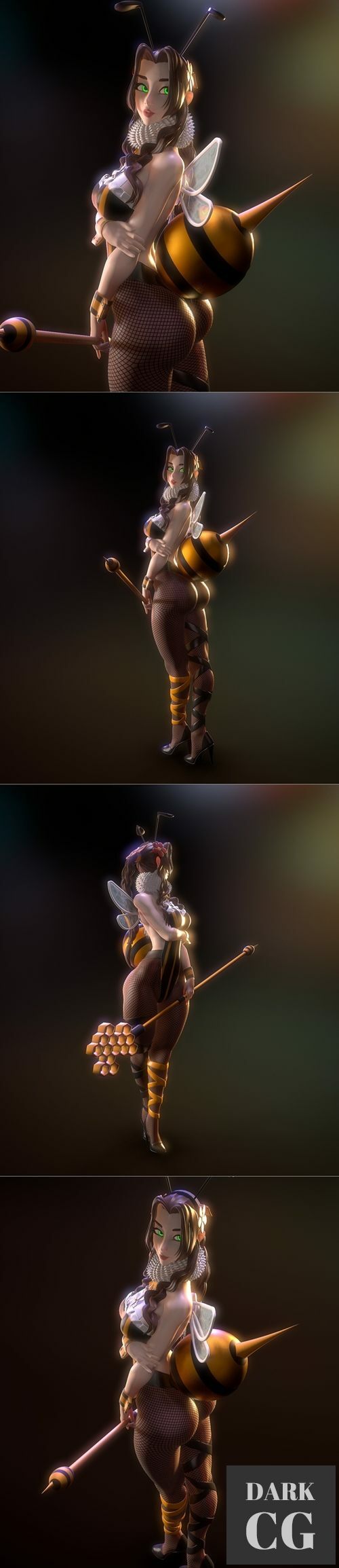 Rush Zilla – Aerith in Dancing Queen Costume – 3D Print