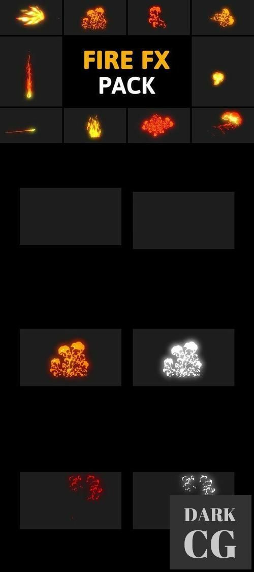 Cartoon Fire Elements Pack 35473912