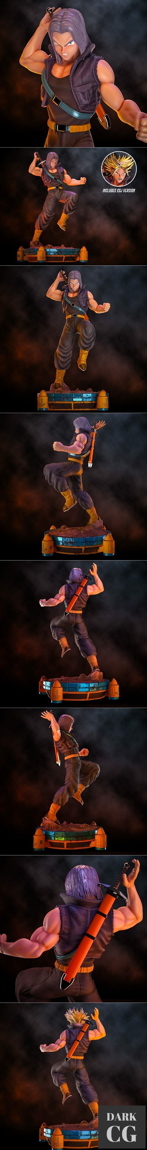 3D Model Fanart Future TRUNKS Statue 3D Print