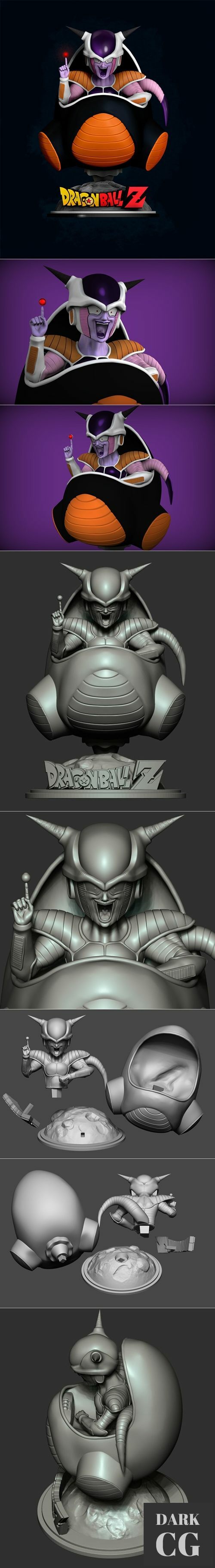 Freeza destroying the planet Vegeta – 3D Print