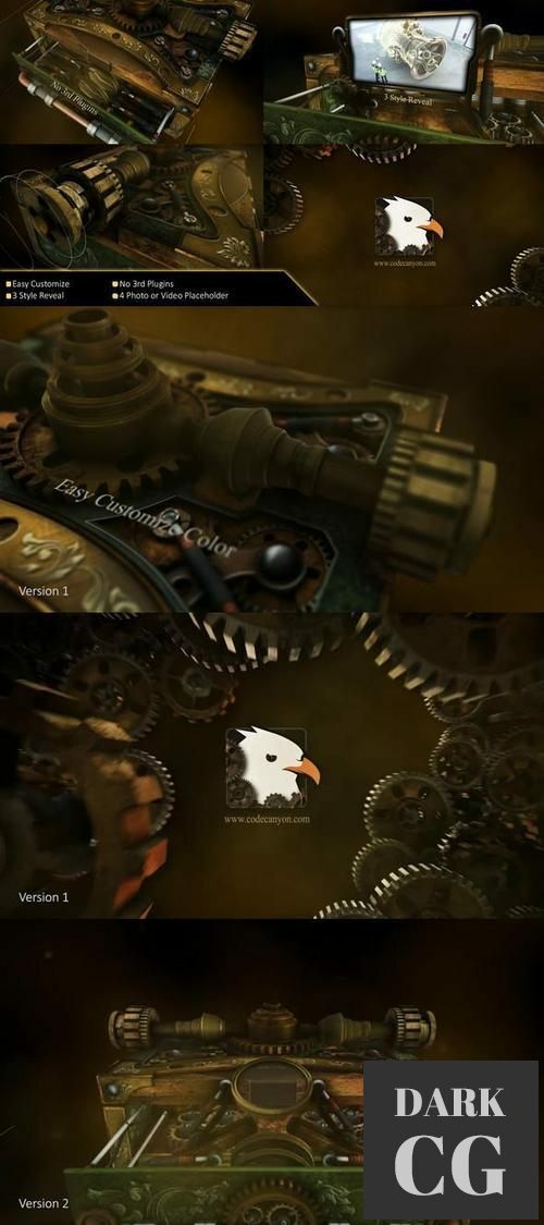 Steampunk Box Reveal Logo 30930755