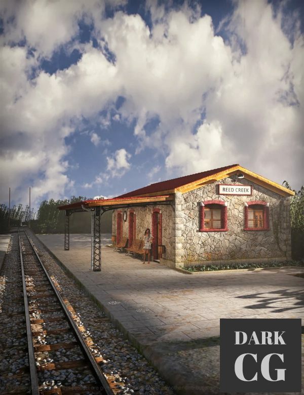 Daz3D, Poser: MD Traditional Train Station