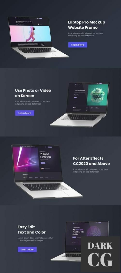 NoteBook Pro - Promo Realistic Mockup Laptop Website 35352728