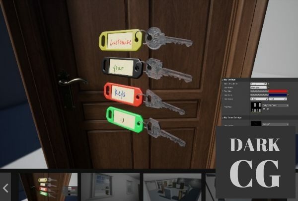 Unreal Engine Marketplace Physical Doors Keys
