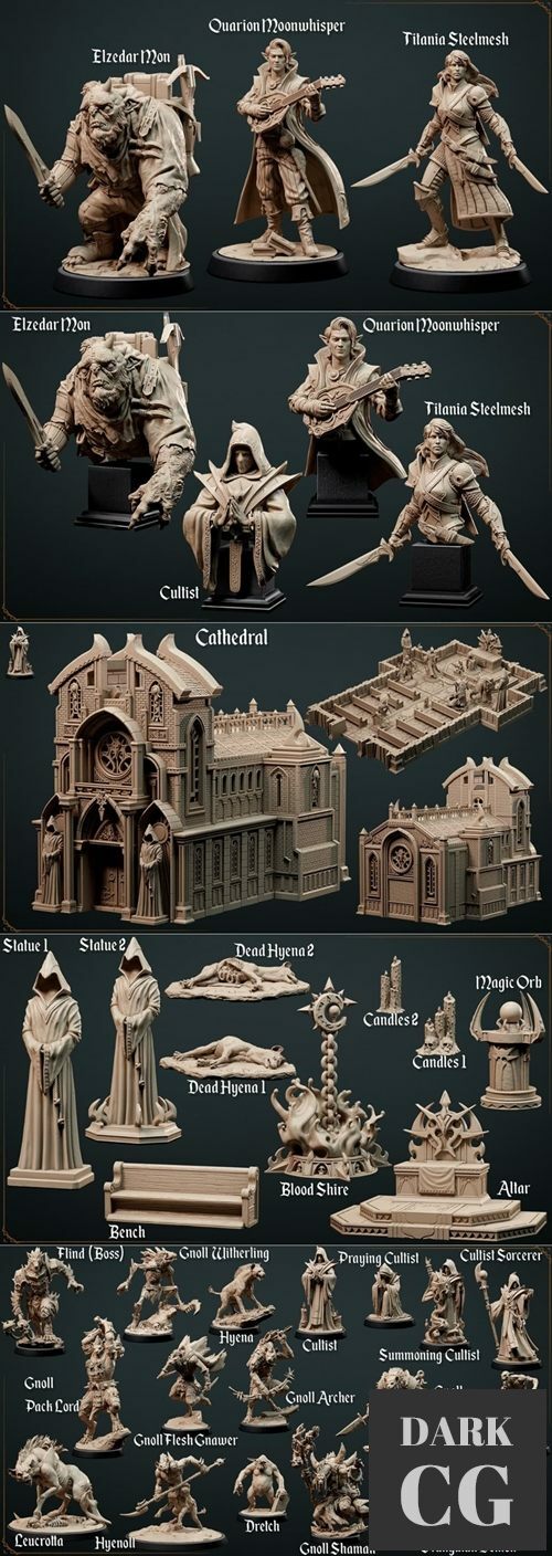 Loot Studios Alvaro Ribeiro Cult of Hunger – 3D Print
