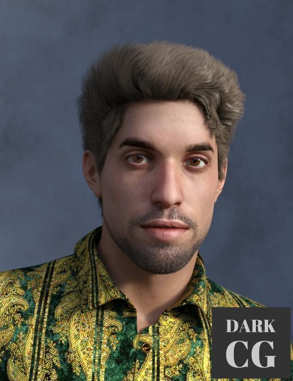 Mick Hair and dForce Outfit for Mick Genesis 8 and 8 1 Males