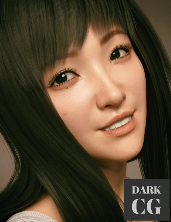 Daz3D, Poser: Alice Liu Character with Hair and Expressions for Genesis 8 Female