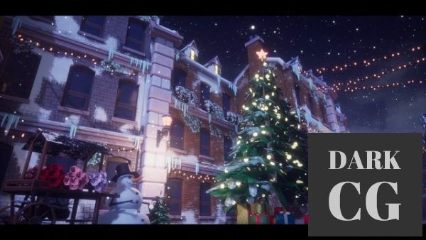 Unreal Engine Marketplace Stylized Christmas Town