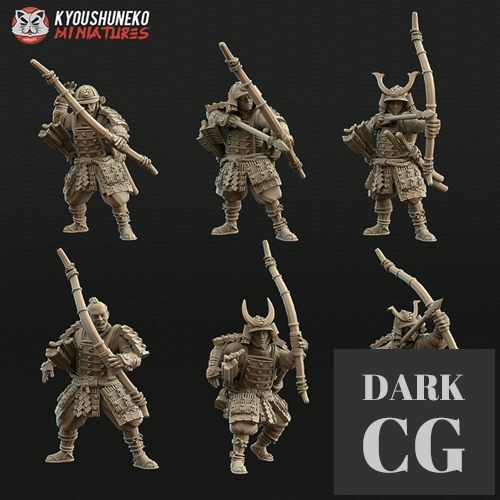 Japanese Samurai Bowmen – 3D Print