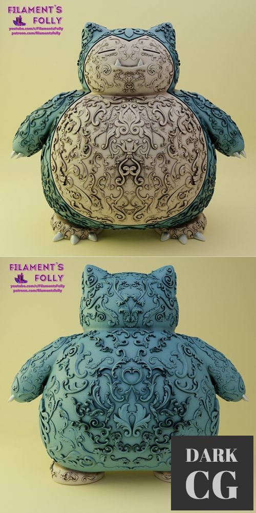 Snorlax Ornamental – 3D Print