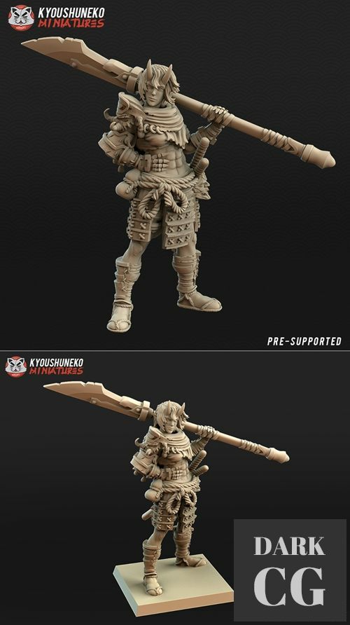 Japanese Female Oni Ronin – 3D Print