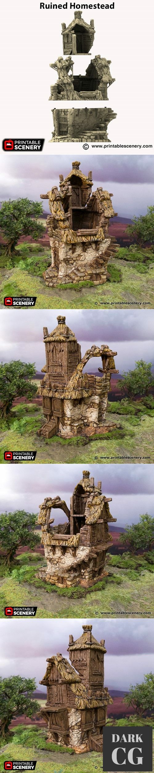 Ruined Homestead – 3D Print