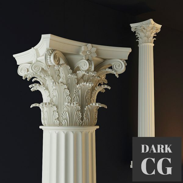 3D Model Corinthian order