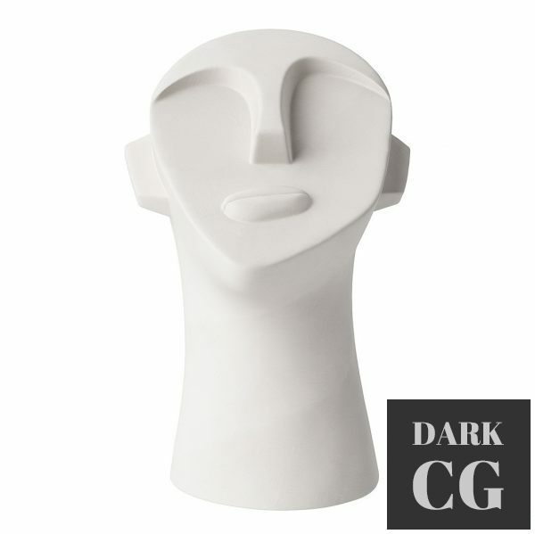 3D Model Head Sculpture Abstract by Bloomingville