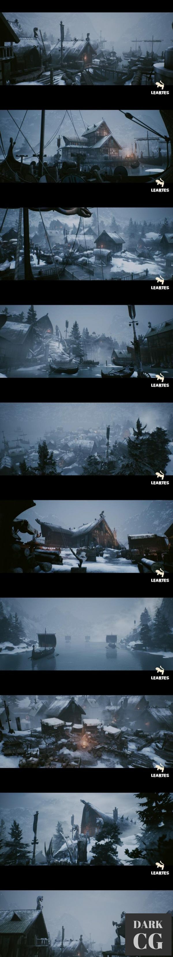 Unreal Engine Marketplace Viking Village Environment Megapack Modular with Interiors