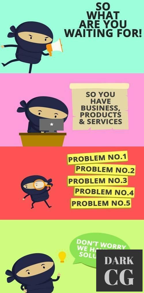 Ninja Explainer Animations 13761375