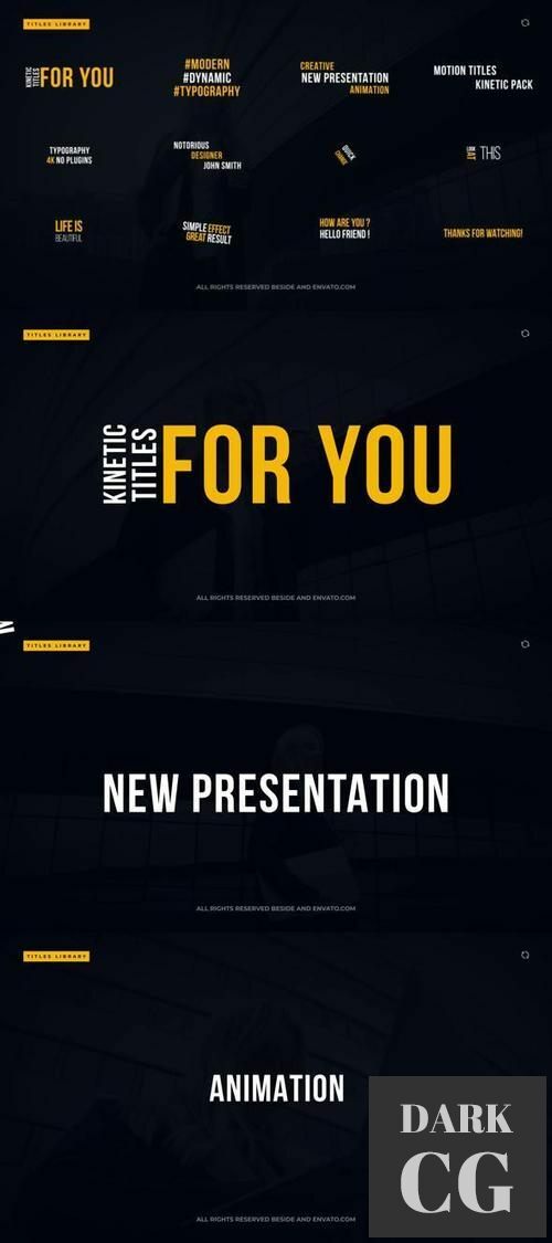 Kinetic Modern Titles After Effects 35632063