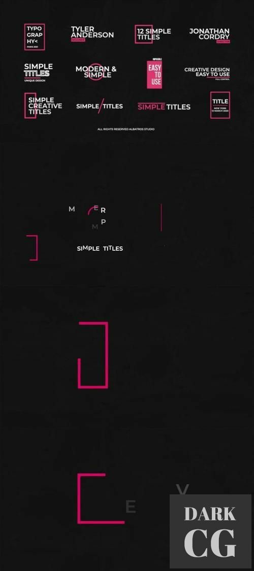 Simple Titles 2.0 | After Effects 35631583
